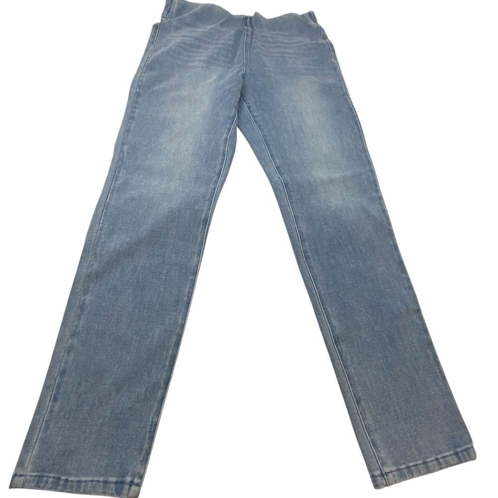 Soft Surroundings Light Wash Ankle Legging Jeans Blue Pull On Size M 10-12 - Picture 2 of 12